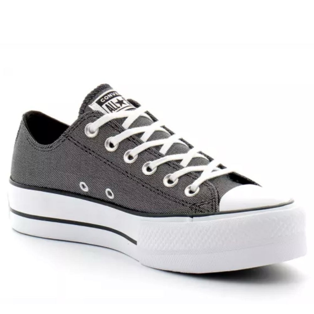 NWT IN BOX CONVERSE CHUCK TAYLOR ALL STARS METALLIC LIFT SNEAKERS SIZE 7 - Picture 9 of 14